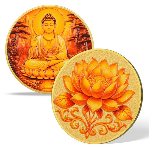 Lucky lotus buddha coin - lucky,