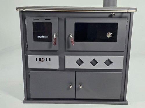 Wood burning cooking stove - burning,