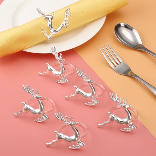 Deer napkin rings - 6x,