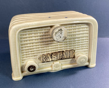 Vintage 1940s Old Radio Raspail Paris Liqueur Ceramic Bottle - Music Box