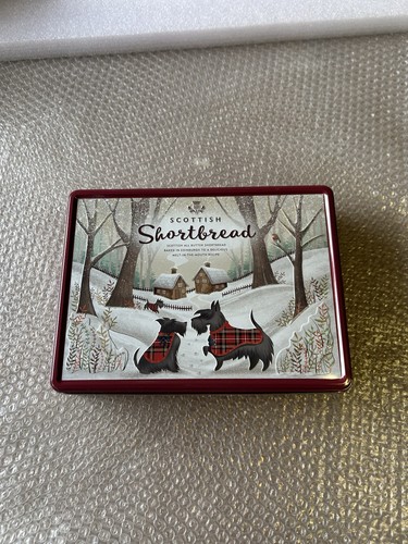 Aldi christmas scottie dog tin - scottie,