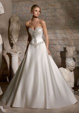 Gorgeous A-Line Luxe Satin
