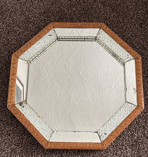 Vintage wall mirror featuring - wall,