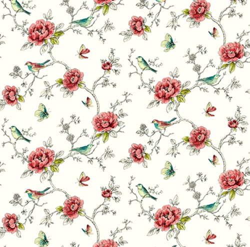 Dolls house wallpaper 12th - house, 1/12th