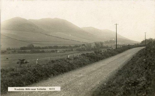 Real photo postcard woodside - postcard,