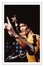 Bruce lee signed 6x4 - lee,