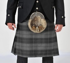 8 Yard Grey Highlander Ex Hire Kilt