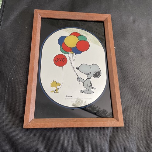 Vintage peanuts snoopy framed - peanuts,