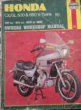 Honda CX/GL500 & 650 V-Twins (78 - 86) Haynes Repair Manual (v)