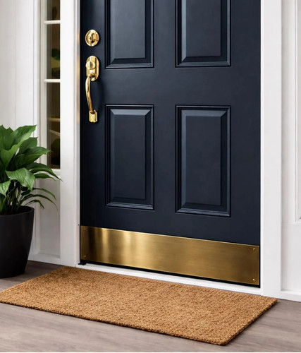 Stainless steel door kickplate - stainless,