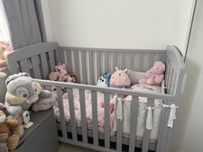 Grey Cot Bed - Mother Care