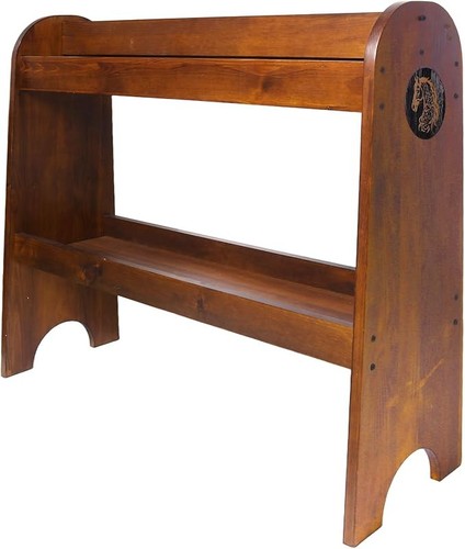 Solid wood saddle rack horse - wood,