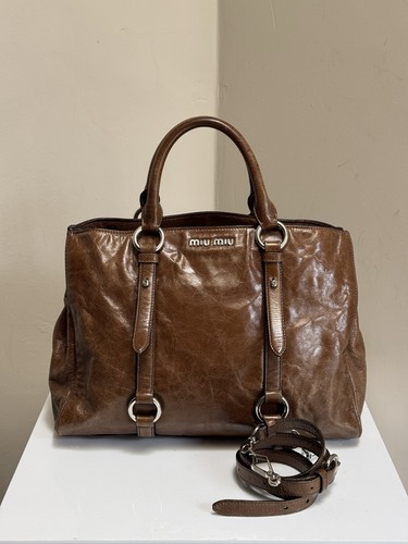 Miu brown vitello shine - vitello,