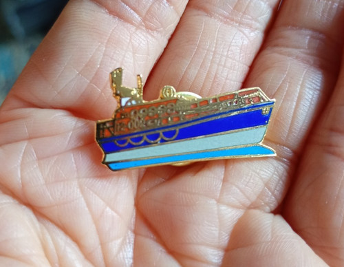 Ferry ship enamel - ferry, badge