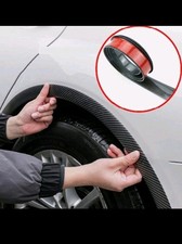1.5M Carbon Fiber Car Wheel Eyebrow Arch Trim Lips Strip Fender Flare Protector
