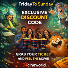Cineworld cinema ticket - 1x,