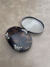 Antique Georgian Folding Optical Magnifier Lens Loupe Magnifying Glass Silver