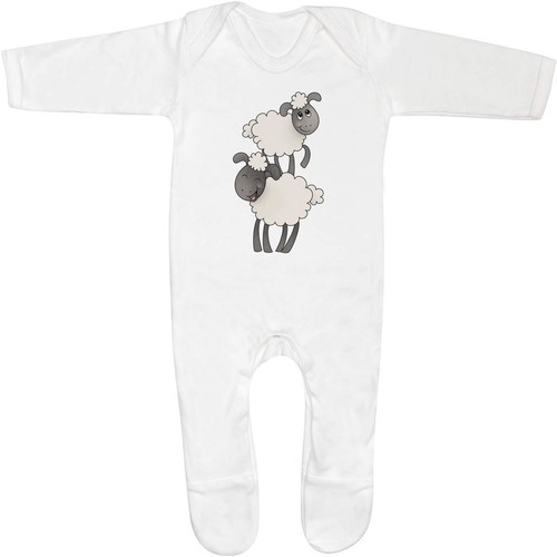 Pair cute sheep baby - cute,