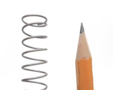 UK 10.8mm OD (10mm) Carbon/Stainless compression spring up to 1m long Next day