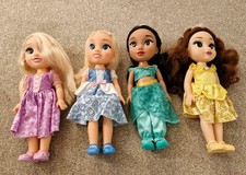 Disney Princess Toddler Doll Bundle Belle Jasmine Cinderella & Rapunzel Dolls