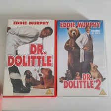 DR DOLITTLE 1 & 2 VHS PAL UK Video bundle EDDIE MURPHY 1998/2001