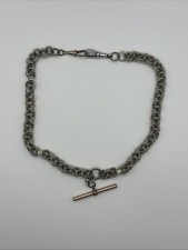 Vintage Statement Hexagon Sterling Silver belcher Style Chain/necklace 52g