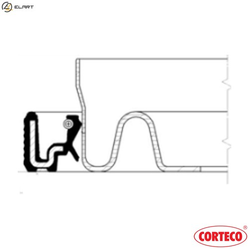 Shaft seal crankshaft - shaft,
