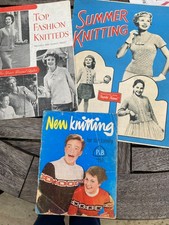 3 Vintage Knitting Booklets