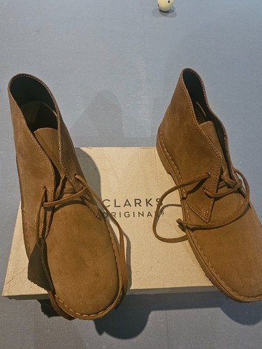 Clarks desert boots - cola, (size