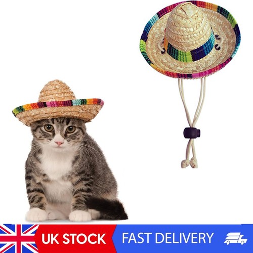 Pet straw hat funny mexican - pet,