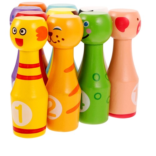 Set children wooden - wooden, bowling
