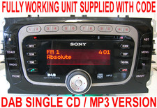 FORD SONY DAB MP3 CAR RADIO STEREO CD PLAYER MONDEO S-MAX GALAXY 2010 TO 2015