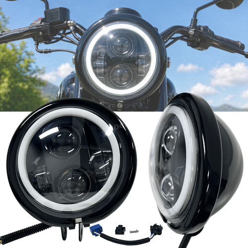 Round led headlight - round,