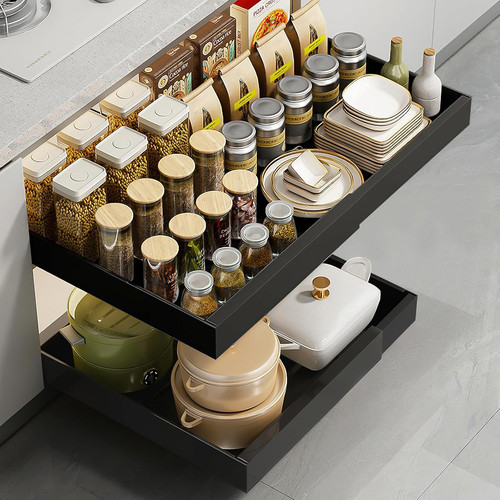 Pull out cabinet organiser - out,