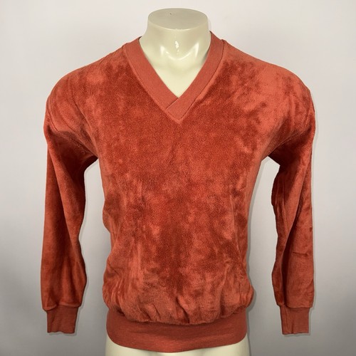 Vintage par knit velour shirt - velour,