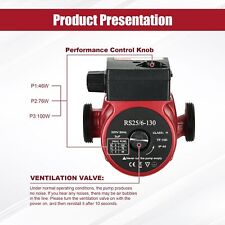 Central Heating Pump 25/60-130 compatible with Grundfos pump replacement