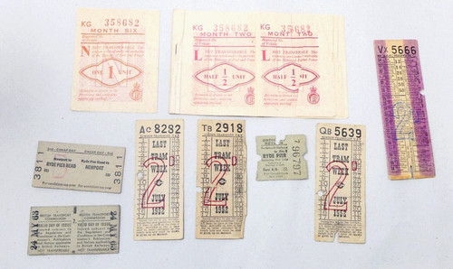Last tram tickets - tram, july
