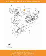 YAMAHA Spacer, Engine Mount, 1PH-E5317-00 OEM AEROX YN50