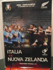 2016  ITALY V NEW ZEALAND     RUGBY PROGRAMME