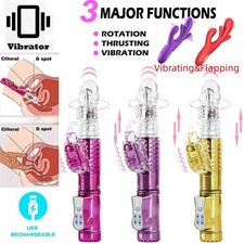 Vibrator Powerful 36 Speed Rampant Rabbit Thrusting Vibrating Dildo Sex Toy