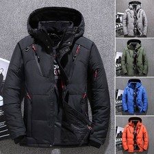 Winter Mens Warm Quilted Parka