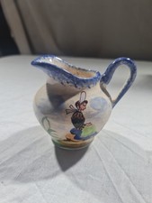 Vintage French Ceramic Jug Hand Painted Falance Pottery Gabriel Formaintraux