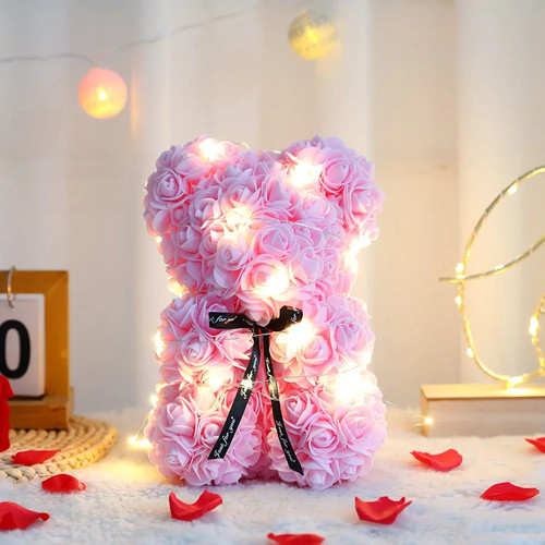 25cm artificial teddy rose - 25cm,