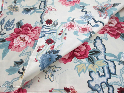 Vintage kashmiri crewel fabric - vintage,