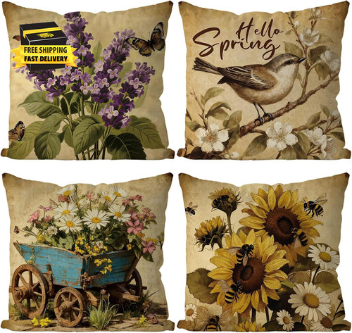 Summer pillow covers 18x18 - pillow,