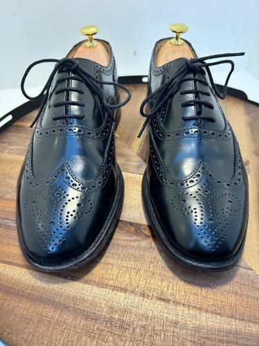 Rrp 203 loake black leather - rrp:, £203