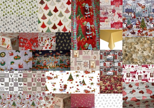 Christmas table cloths pvc - table,