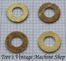 1/4 solid brass imperial washers - 9/16in OD, 0.036in thick - Qty 4-20
