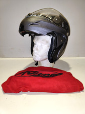 NITRO MRD MOTORCYCLE ROAD BIKE FULL FACE FLIP FRONT HELMET & SUNGLASSES SIZE S
