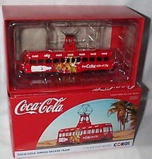 Corgi Coca Cola Single Deck Brush Tram Railcoach Collectors 1:76 Model CC44013